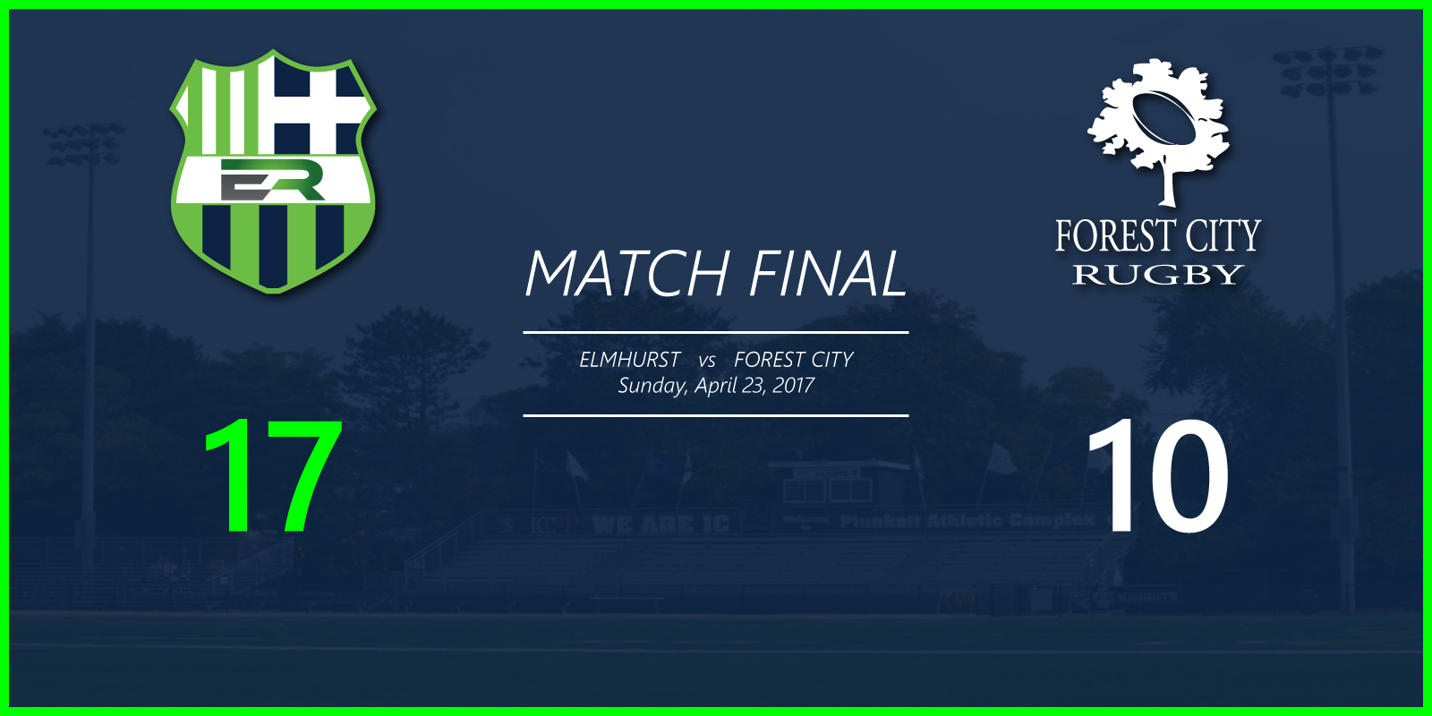 Elmhurst Defeat Forest City